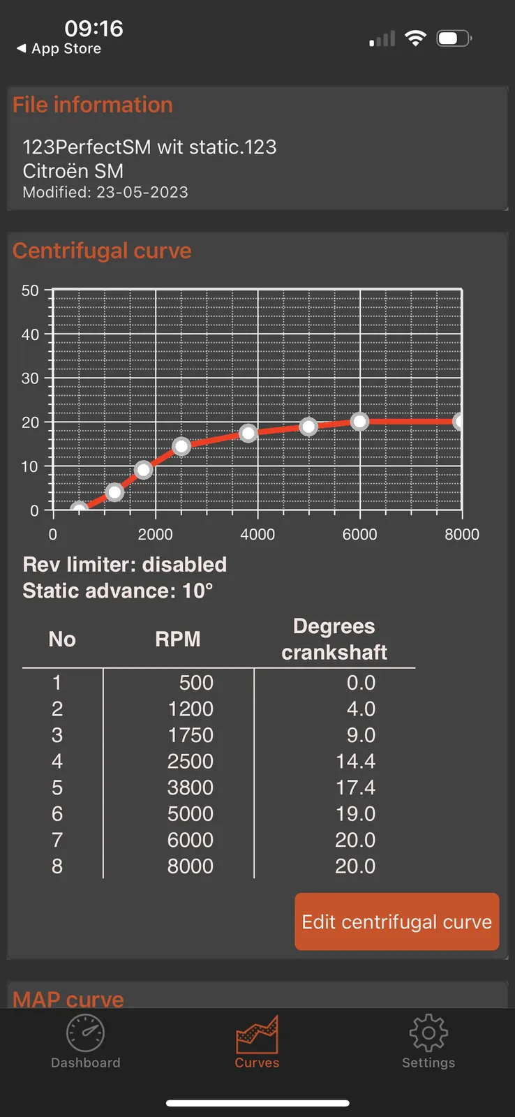 123Tune+ tuning screen